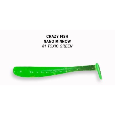 Силиконовая приманка Crazy Fish Nano minnow 1.6" цвет 81 (8 шт)