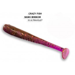 Силиконовая приманка Crazy Fish Nano minnow 2.2" цвет 12 (8 шт)