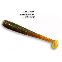 Силиконовая приманка Crazy Fish Nano minnow 2.2" цвет 14 (8 шт)