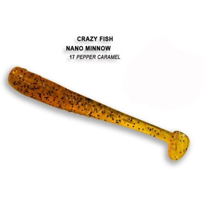 Силиконовая приманка Crazy Fish Nano minnow 2.2" цвет 17 (8 шт)