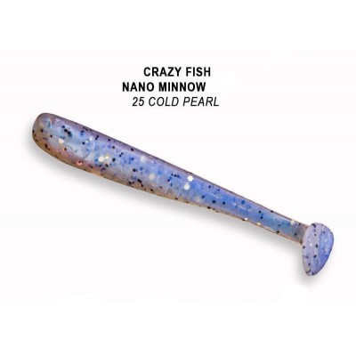 Силиконовая приманка Crazy Fish Nano minnow 2.2" цвет 25 (8 шт)