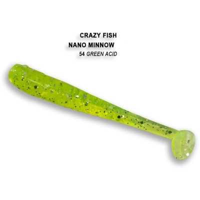 Силиконовая приманка Crazy Fish Nano minnow 2.2" цвет 54 (8 шт)