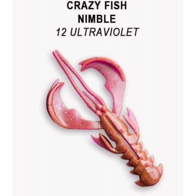 Силиконовая приманка Crazy Fish Nimble 2.5" цвет 12 (7 шт)