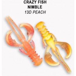 Силиконовая приманка Crazy Fish Nimble 1.6" цвет 13d (9 шт)