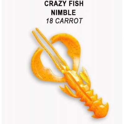 Силиконовая приманка Crazy Fish Nimble 2.5" цвет 18 (7 шт)