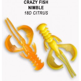 Силиконовая приманка Crazy Fish Nimble 1.6" цвет 18d (9 шт)