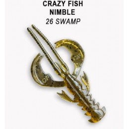 Силиконовая приманка Crazy Fish Nimble 2.5" цвет 26 (7 шт)