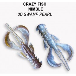 Силиконовая приманка Crazy Fish Nimble 2.5" цвет 3d (7 шт)