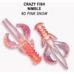 Силиконовая приманка Crazy Fish Nimble 1.6" цвет 9d (9 шт)