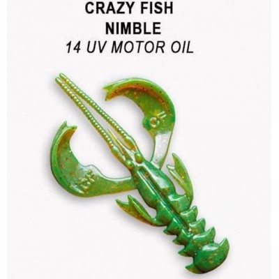 Силиконовая приманка Crazy Fish Nimble 2.5" цвет 14 (7 шт)