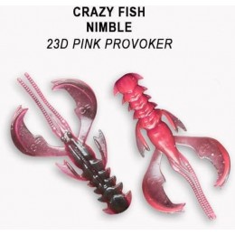 Силиконовая приманка Crazy Fish Nimble 2.5" цвет 23d (7 шт)