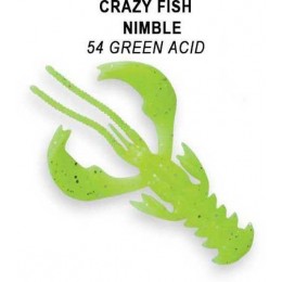 Силиконовая приманка Crazy Fish Nimble 3.2" цвет 54 (6 шт) плавающий 