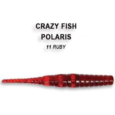 Силиконовая приманка Crazy Fish Polaris 1.8" цвет 11 (8 шт) кальмар