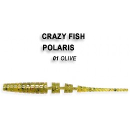 Силиконовая приманка Crazy Fish Polaris 2" цвет 1 (8 шт)