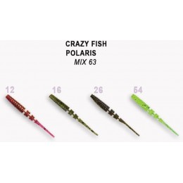 Силиконовая приманка Crazy Fish Polaris 2" цвет M63 (8 шт)