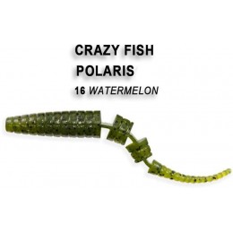 Силиконовая приманка Crazy Fish Polaris 3" цвет 16 (8 шт) креветка
