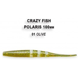 Силиконовая приманка Crazy Fish Polaris 4" цвет 1 (6 шт)