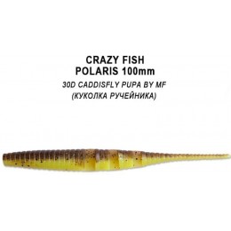 Силиконовая приманка Crazy Fish Polaris 4" цвет 30d (6 шт) плавающий 