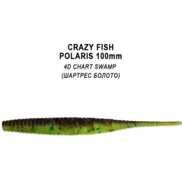 Силиконовая приманка Crazy Fish Polaris 4" цвет 4d (6 шт)