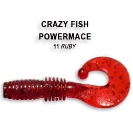 Силиконовая приманка Crazy Fish Power mace 1.6" цвет 11 (8 шт)