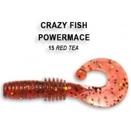 Силиконовая приманка Crazy Fish Power mace 1.6" цвет 15 (8 шт)