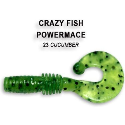 Силиконовая приманка Crazy Fish Power mace 1.6" цвет 23 (8 шт)