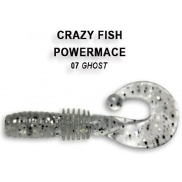 Силиконовая приманка Crazy Fish Power mace 1.6" цвет 7 (8 шт) анис