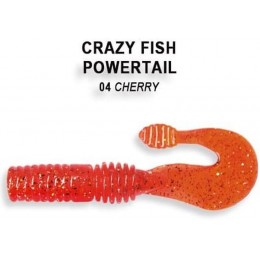 Силиконовая приманка Crazy Fish Powertail 2.8" цвет 4 (5 шт) кальмар