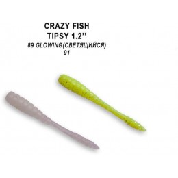 Силиконовая приманка Crazy Fish Tipsy 1,2" цвет 89/91 (16 шт) кальмар