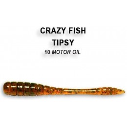 Силиконовая приманка Crazy Fish Tipsy 2" цвет 10 (8 шт)