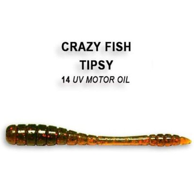 Силиконовая приманка Crazy Fish Tipsy 2" цвет 14 (8 шт)