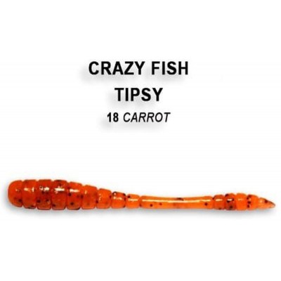 Силиконовая приманка Crazy Fish Tipsy 2" цвет 18 (8 шт)