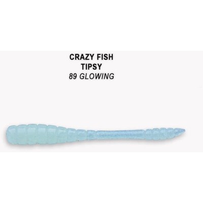 Силиконовая приманка Crazy Fish Tipsy 2" цвет 89 (8 шт)