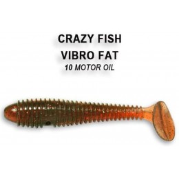 Силиконовая приманка Crazy Fish Vibro fat 2.8" цвет 10 (5 шт) кальмар
