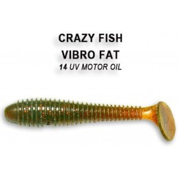 Силиконовая приманка Crazy Fish Vibro fat 5" цвет 14 (4 шт)
