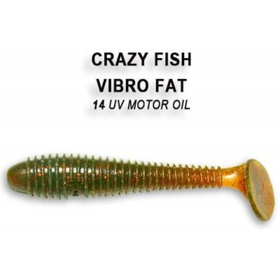 Силиконовая приманка Crazy Fish Vibro fat 2.8" цвет 14 (5 шт)