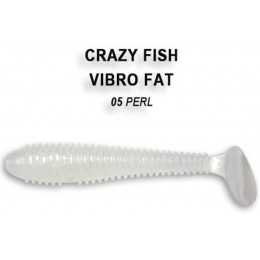 Силиконовая приманка Crazy Fish Vibro fat 2.8" цвет 5 (5 шт) анис