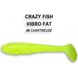 Силиконовая приманка Crazy Fish Vibro fat 5" цвет 6 (4 шт)