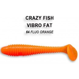 Силиконовая приманка Crazy Fish Vibro fat 4" цвет 64 (4 шт)