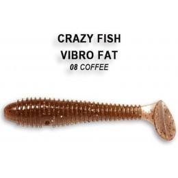 Силиконовая приманка Crazy Fish Vibro fat 2.8" цвет 8 (5 шт) рыба
