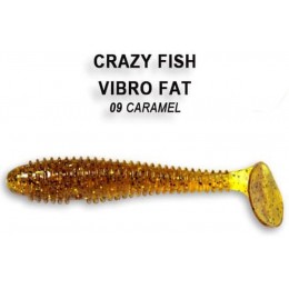 Силиконовая приманка Crazy Fish Vibro fat 4" цвет 9 (4 шт)