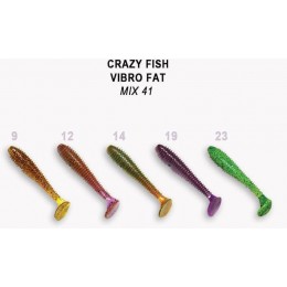 Силиконовая приманка Crazy Fish Vibro fat 2.8" цвет M41 (5 шт)