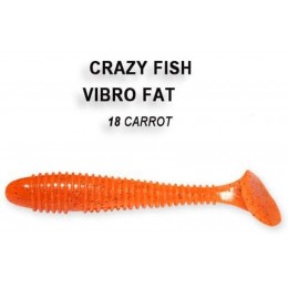 Силиконовая приманка Crazy Fish Vibro fat 4" цвет 18 (4 шт)