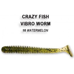 Силиконовая приманка Crazy Fish Vibro worm 2" цвет 16 (8 шт)