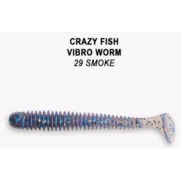 Силиконовая приманка Crazy Fish Vibro worm 2" цвет 29 (8 шт)
