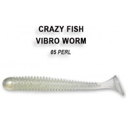 Силиконовая приманка Crazy Fish Vibro worm 2" цвет 5 (8 шт)