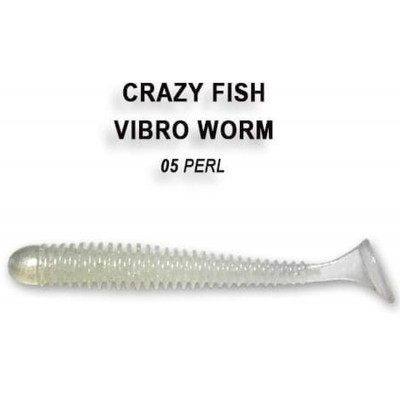 Силиконовая приманка Crazy Fish Vibro worm 2" цвет 5 (8 шт)