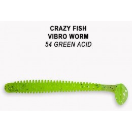 Силиконовая приманка Crazy Fish Vibro worm 2" цвет 54 (8 шт)