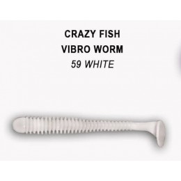 Силиконовая приманка Crazy Fish Vibro worm 2" цвет 59 (8 шт)