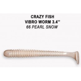 Силиконовая приманка Crazy Fish Vibro worm 3" цвет 66 (5 шт)